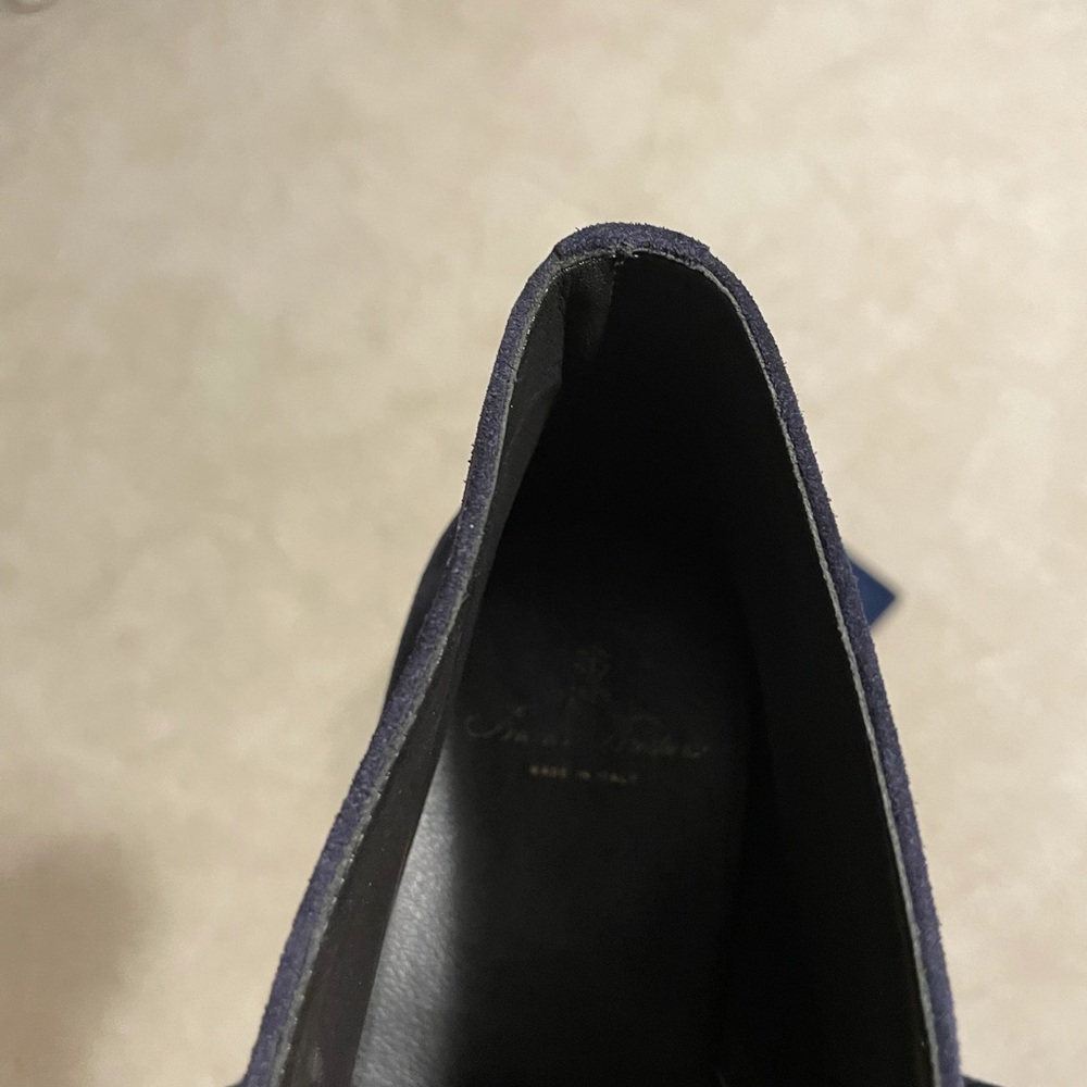 Brooks Brothers Navy Mens Suede Chukka Boots - Picture 6 of 8